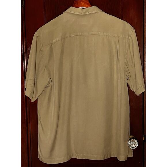 LOT OF 4 NAT NAST CAMP SHIRTS 1 LINEN 3 SILK FLAWS BLUE PINK BEIGE SIZE M - Picture 13 of 13